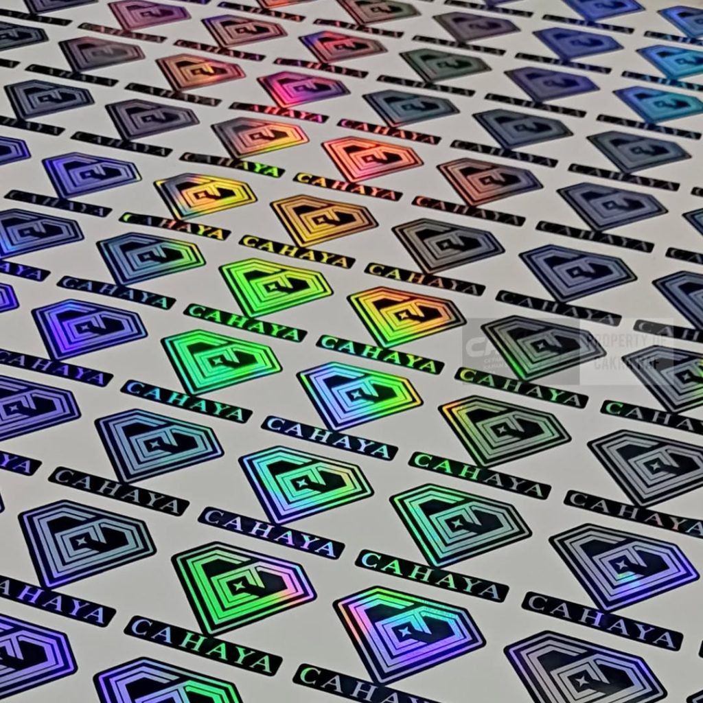 sticker hologram Pekanbaru