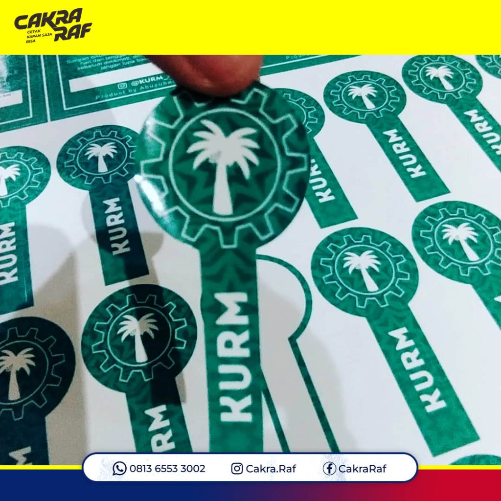 sticker cutting label kemasan Pekanbaru