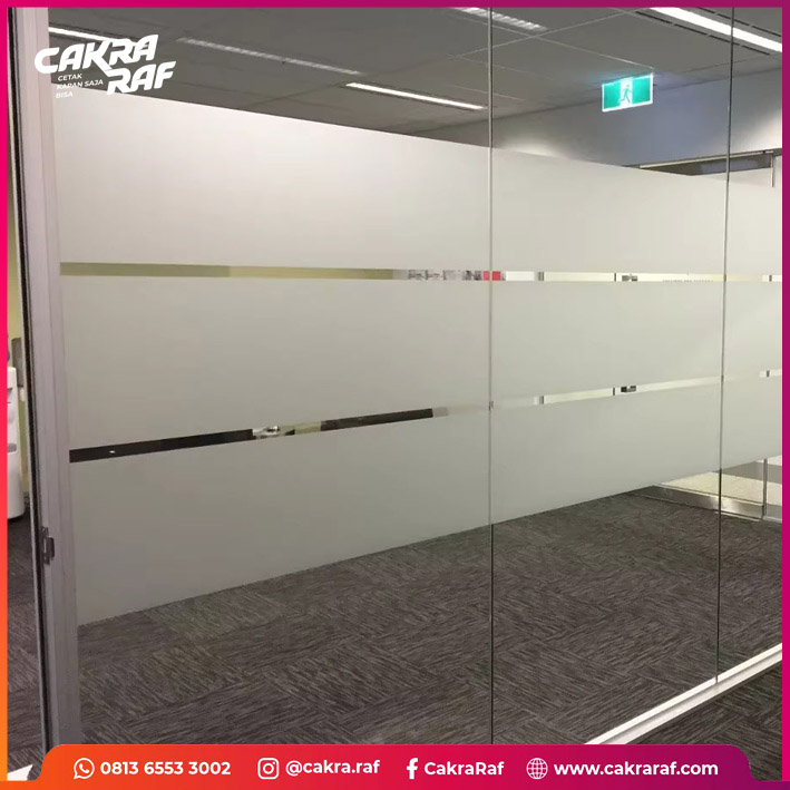 Pasang Sticker Sandblast Pekanbaru